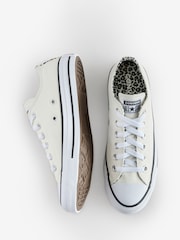 Converse Natural Standard Fit Chuck Taylor All Star Ox Trainers - Image 4 of 10