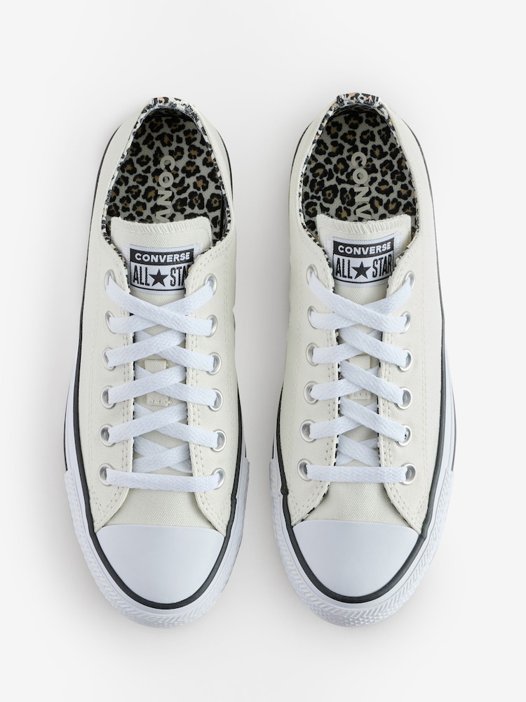 Converse Natural Standard Fit Chuck Taylor All Star Ox Trainers - Image 5 of 10