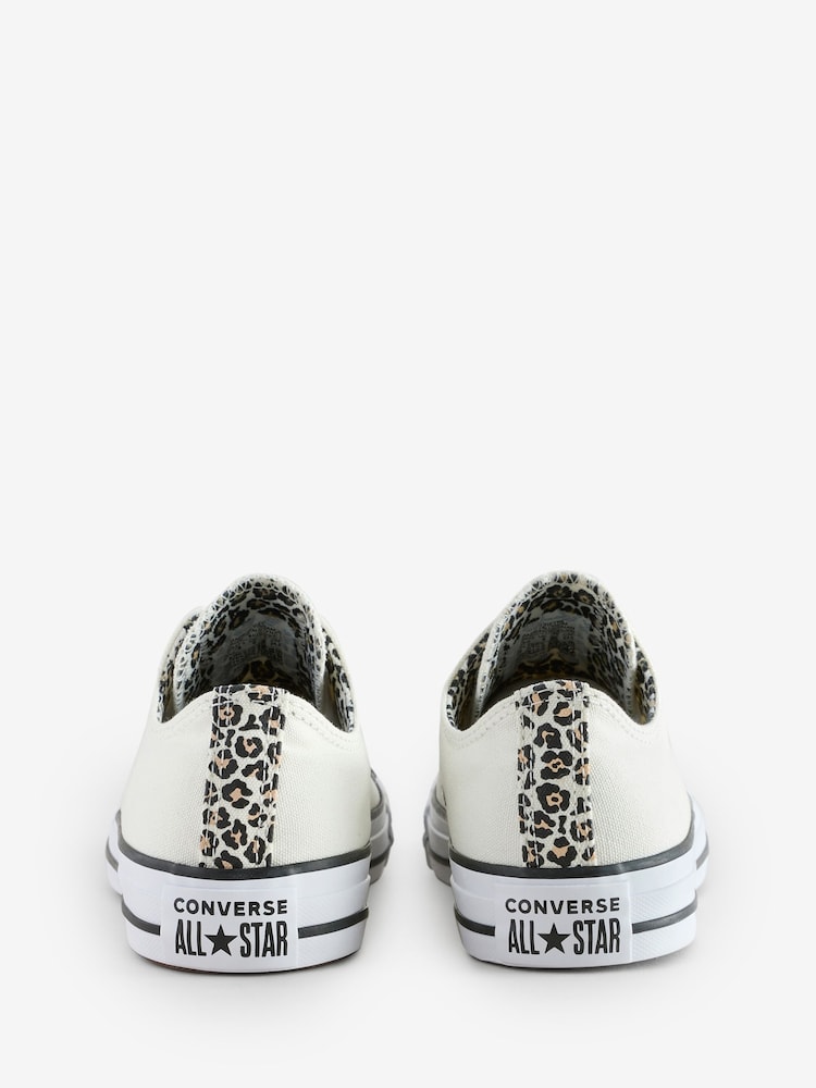 Converse Natural Standard Fit Chuck Taylor All Star Ox Trainers - Image 6 of 10