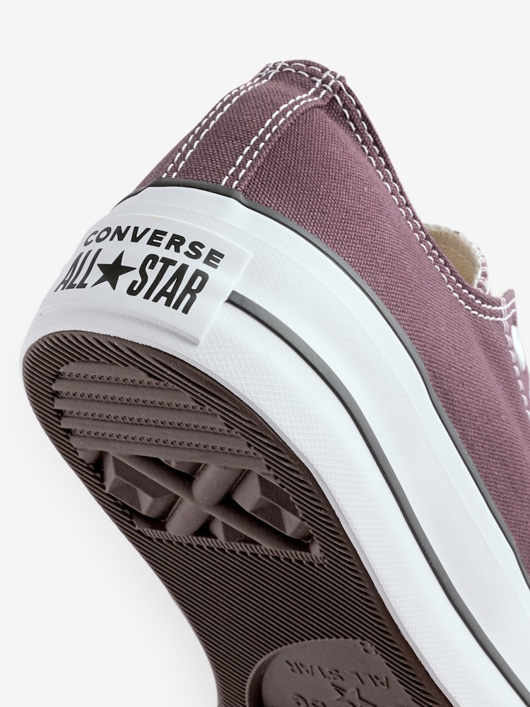 Converse Red Platform Lift Chuck Ox Trainers - Image 12 of 15
