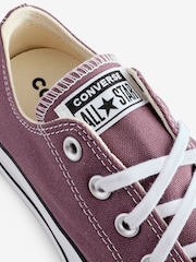 Converse Red Platform Lift Chuck Ox Trainers - Image 13 of 15
