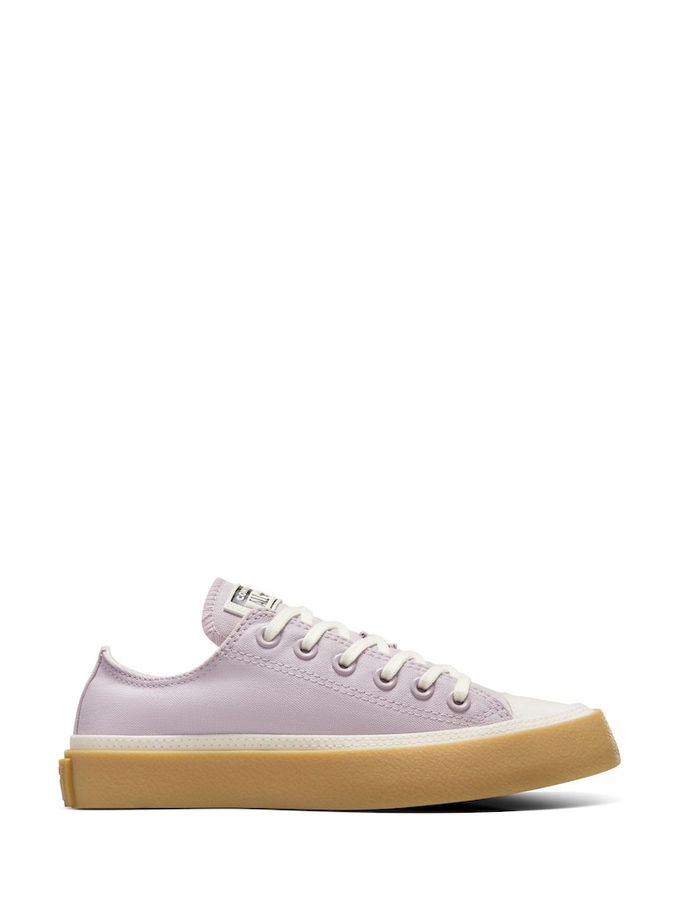 Converse Pink Chuck Taylor All Star Taylored Lux Low Trainers - Image 1 of 9