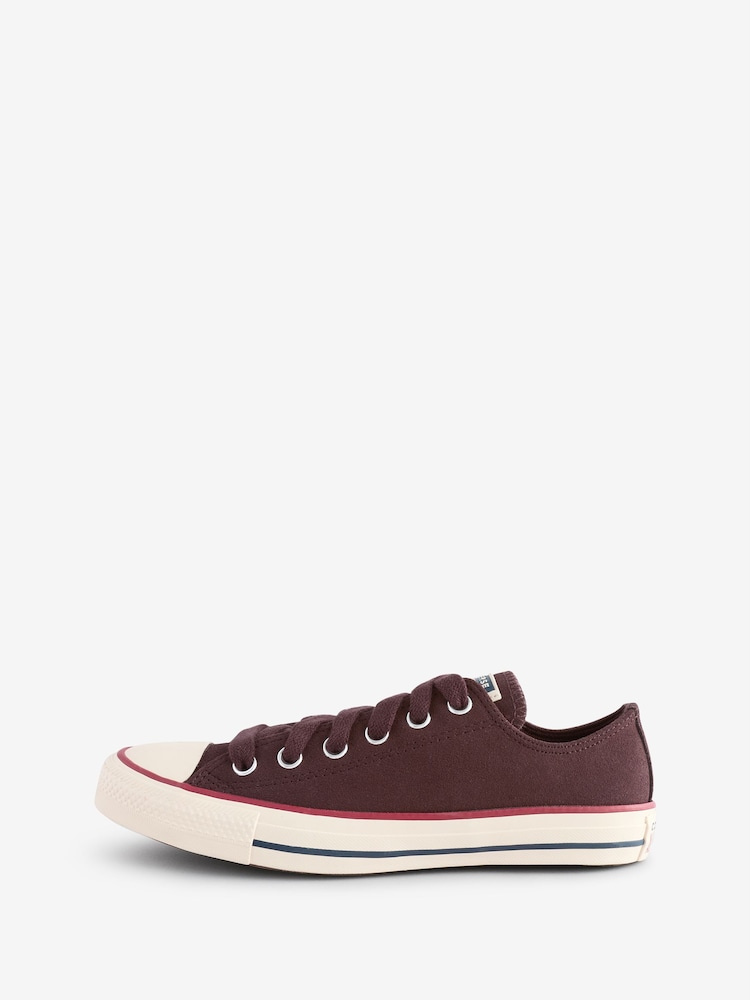 Converse Brown Standard Fit Chuck Taylor All Star Ox Trainers - Image 2 of 9