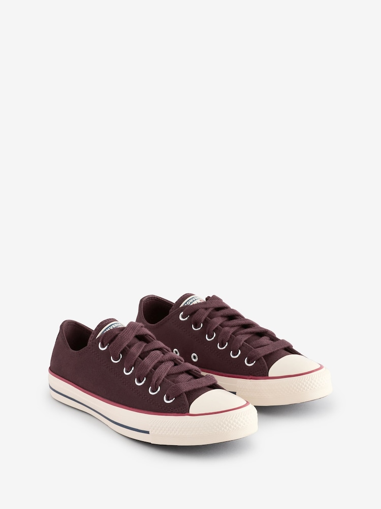 Converse Brown Standard Fit Chuck Taylor All Star Ox Trainers - Image 3 of 9