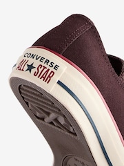Converse Brown Standard Fit Chuck Taylor All Star Ox Trainers - Image 8 of 9