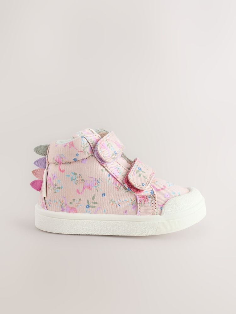 Multicolor con dinosaurio - Zapatillas deportivas de caña alta lavables con cierre de velcro - Imagen 2 de 5 Multicolor con dinosaurio - Zapatillas deportivas de caña alta lavables con cierre de velcro - Imagen 2 de 5