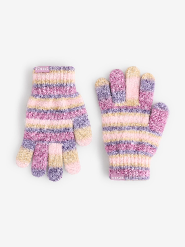 FatFace Purple Space Dye Gloves - Image 1 of 1 FatFace Purple Space Dye Gloves - Image 1 of 1