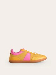 Boden Yellow Erin Retro Tennis Trainers - Image 2 of 3