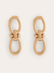 Boden Gold Tone Chunky Oval Chain Earrings - Image 2 of 3