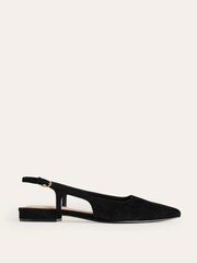 Boden Black Cut Out Slingback Flats - Image 2 of 4