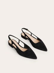 Boden Black Cut Out Slingback Flats - Image 3 of 4