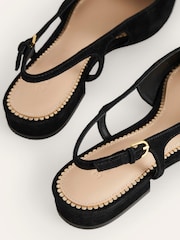 Boden Black Cut Out Slingback Flats - Image 4 of 4