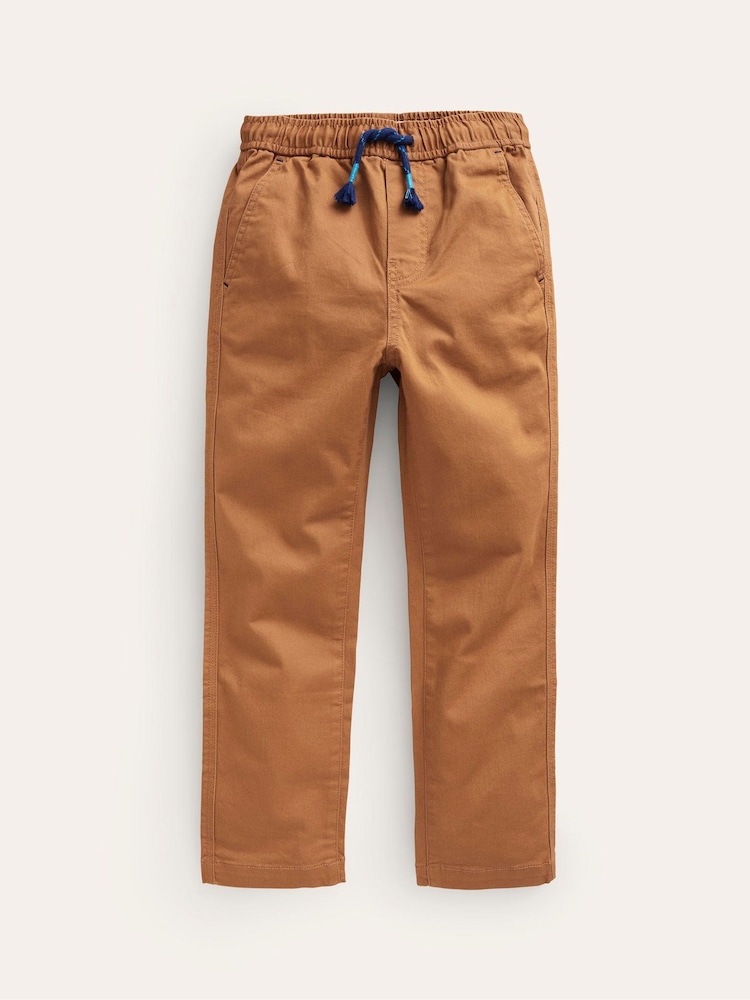 Boden Brown Slim Pull-On Trousers - Image 1 of 3 Boden Brown Slim Pull-On Trousers - Image 1 of 3