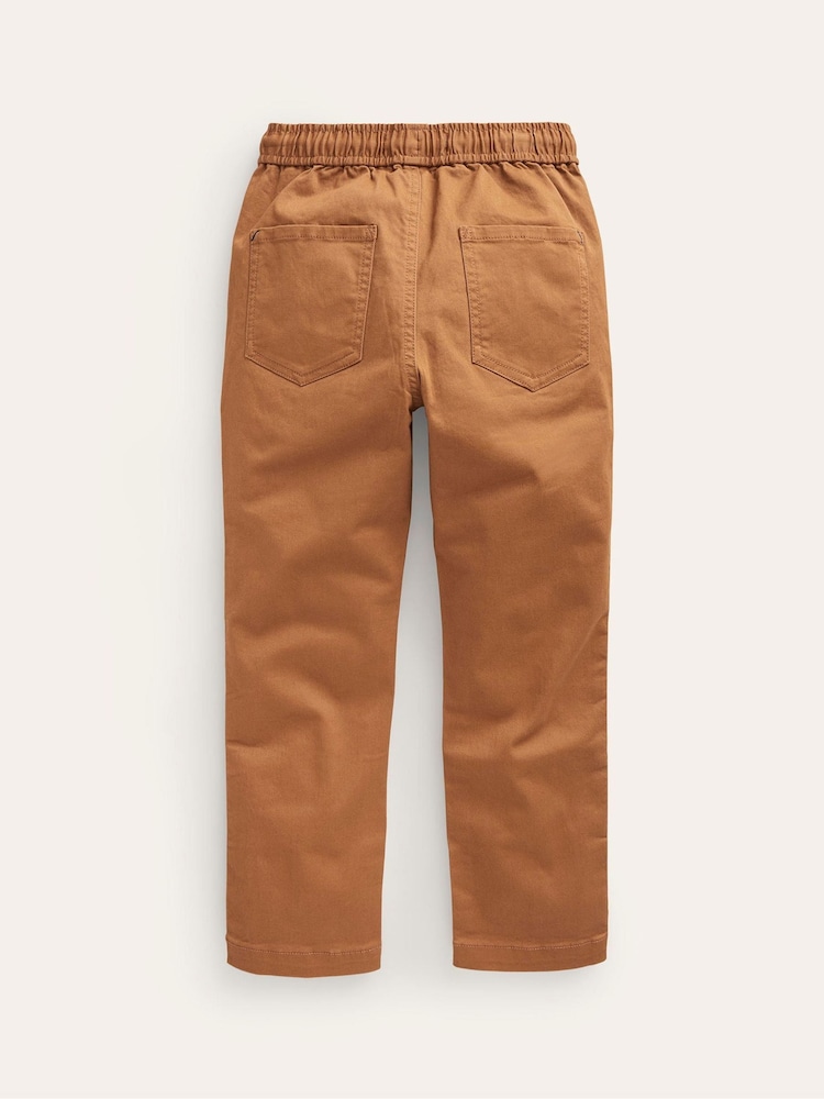 Boden Brown Slim Pull-On Trousers - Image 2 of 3 Boden Brown Slim Pull-On Trousers - Image 2 of 3