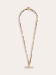Boden Gold Tone T-Bar Chain Necklace - Image 1 of 3
