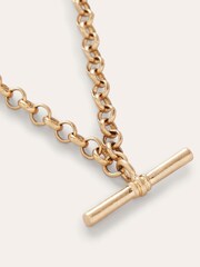 Boden Gold Tone T-Bar Chain Necklace - Image 2 of 3