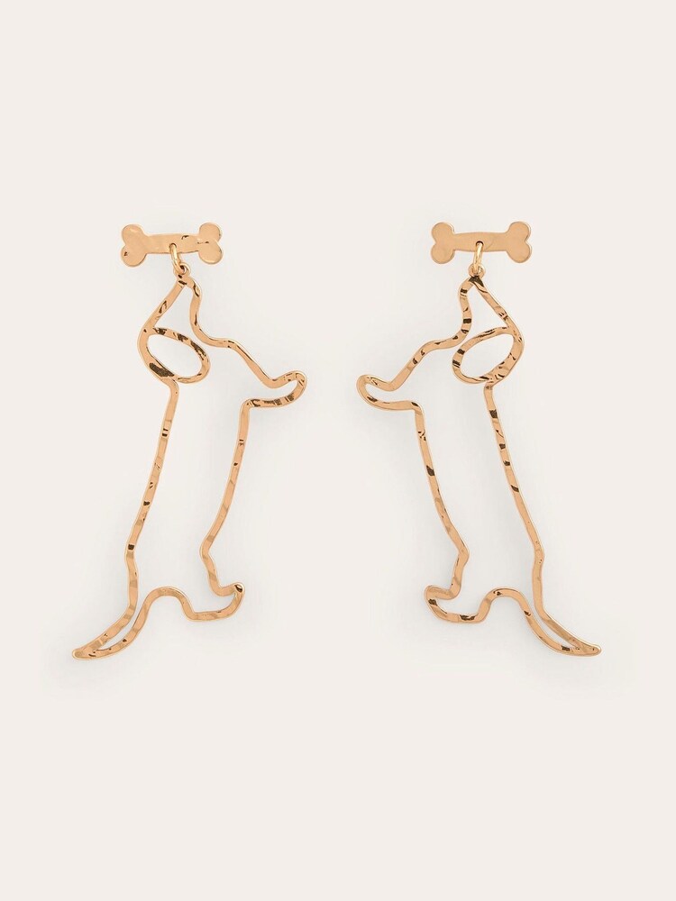 Boden Gold Tone Metal Novelty Earrings - Image 1 of 3