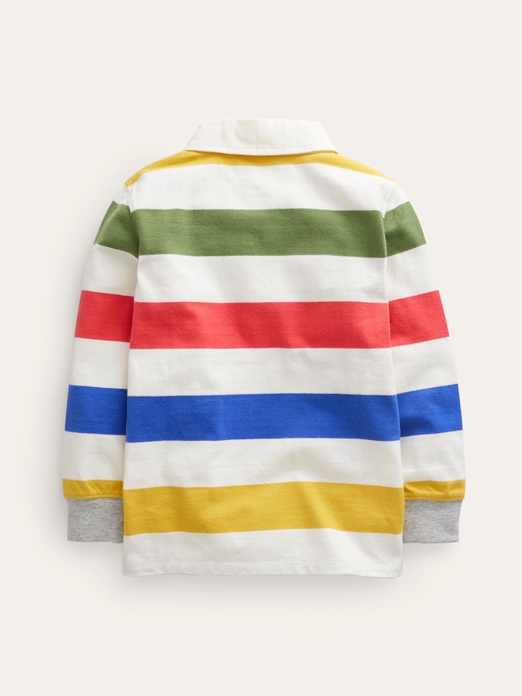 Boden White Classic Rugby 100% Cotton Shirt - Image 2 of 3 Boden White Classic Rugby 100% Cotton Shirt - Image 2 of 3