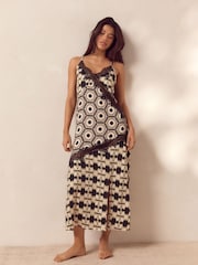 Monochrome Geo Lace Slip - Image 1 of 9