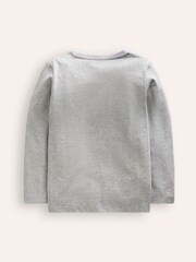 Boden Grey Boucle 100% Cotton T-Shirt - Image 2 of 3