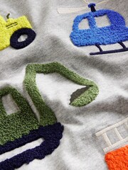 Boden Grey Boucle 100% Cotton T-Shirt - Image 3 of 3