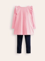 Boden Pink Tiered Sweatshirt Dress - Image 2 of 3