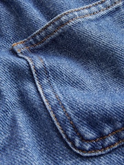 Boden Blue Button Pull-On Mini 100% Cotton Skirt - Image 3 of 3