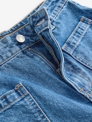 Mid Blue Denim Wide Fit 100% Cotton Jeans - Image 2 of 3