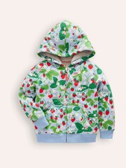 Boden Blue 100% Cotton Shaggy Lined Hoodie - Image 1 of 3