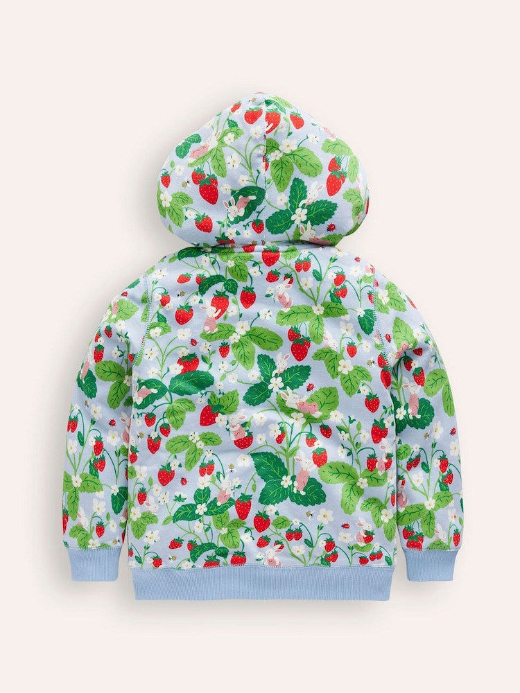 Boden Blue 100% Cotton Shaggy Lined Hoodie - Image 2 of 3