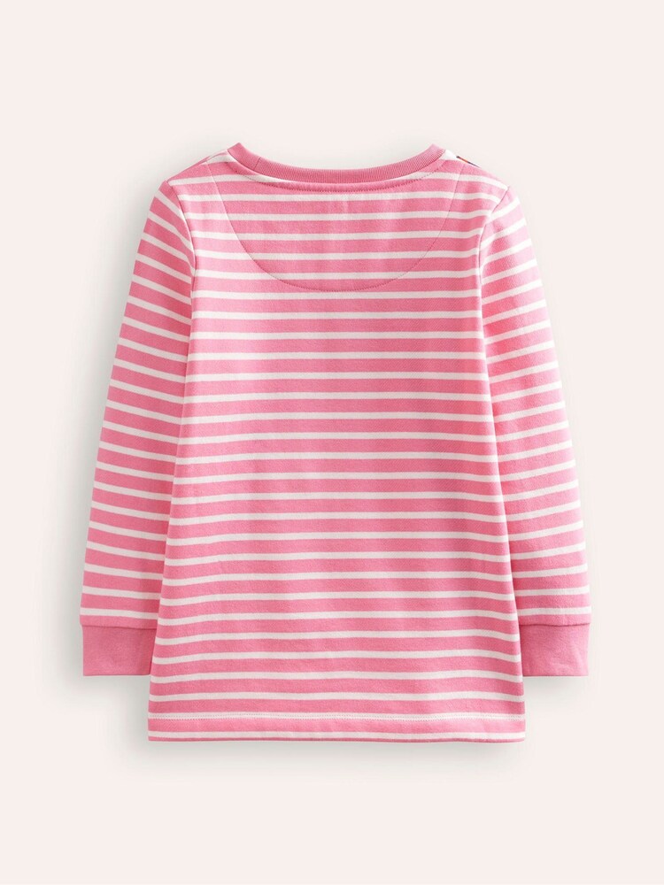 Boden Pink Appliqué Bag Tunic - Image 2 of 3