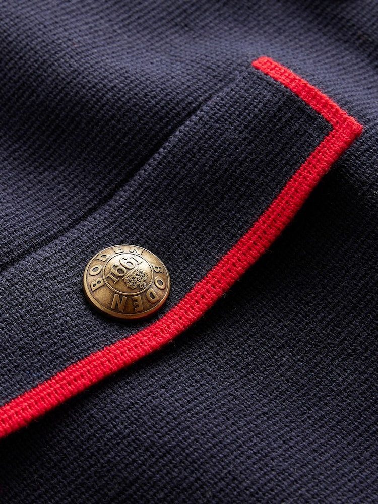 Boden Blue 100% Cotton Holly Knitted Cardigan - Image 6 of 6
