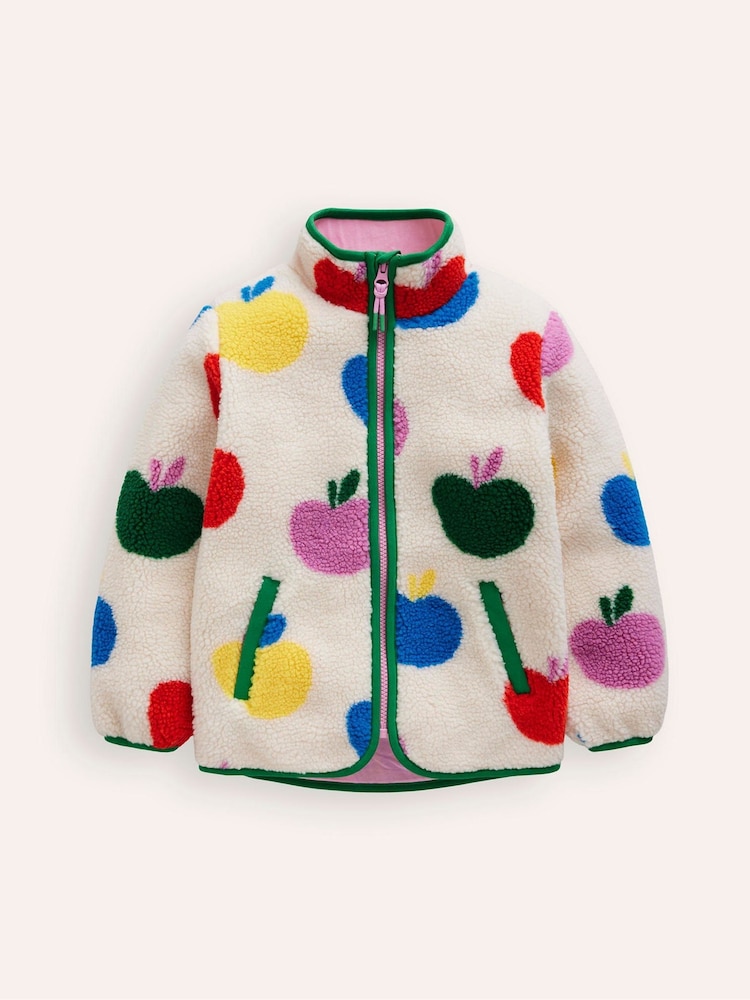 Boden White Borg Zip-Through Jacket - Image 1 of 3