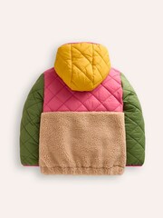 Boden Pink Borg Mix Jacket - Image 2 of 3