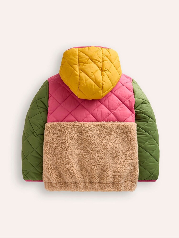 Boden Pink Borg Mix Jacket - Image 2 of 3