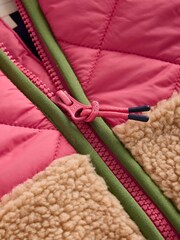 Boden Pink Borg Mix Jacket - Image 3 of 3
