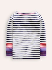 Boden Blue Ella Breton 100% Cotton T-Shirt - Image 1 of 3