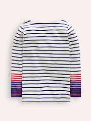 Boden Blue Ella Breton 100% Cotton T-Shirt - Image 2 of 3