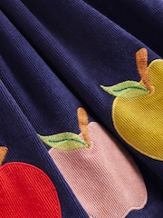 Boden Blue Cord Appliqué Pinafore Dress - Image 3 of 3