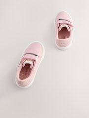Pink Rainbow Wide Fit (G) Touch Fasten Trainers - Image 2 of 6