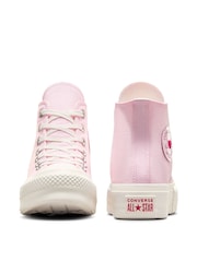 Converse Pink Pale Platform Lift High Top Trainers - Image 10 of 14