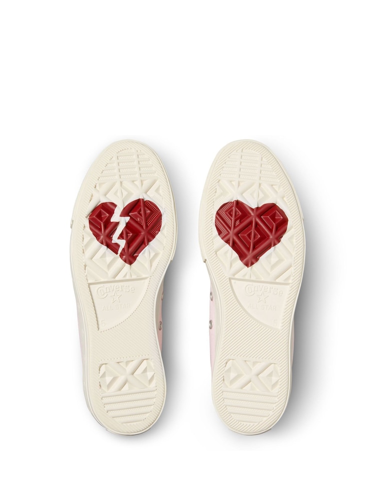 Roze - Converse Lift - Bleke hoge sneakers met plateauzool - Image 11 of 14
