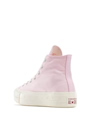 Converse Pink Pale Platform Lift High Top Trainers - Image 5 of 14