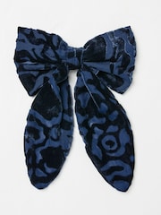 FatFace Navy Copper & Black Hair Bow - Image 1 of 3