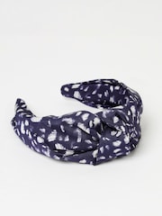 FatFace Navy Copper & Black Printed Headband - Image 1 of 2
