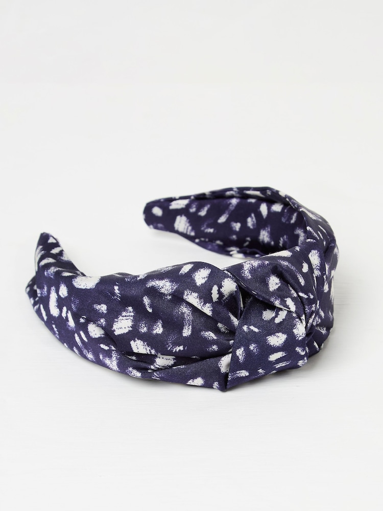 FatFace Navy Copper & Black Printed Headband - Image 1 of 2