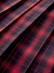 Red Tartan Pleated Kilt Mini Skirt - Image 8 of 8