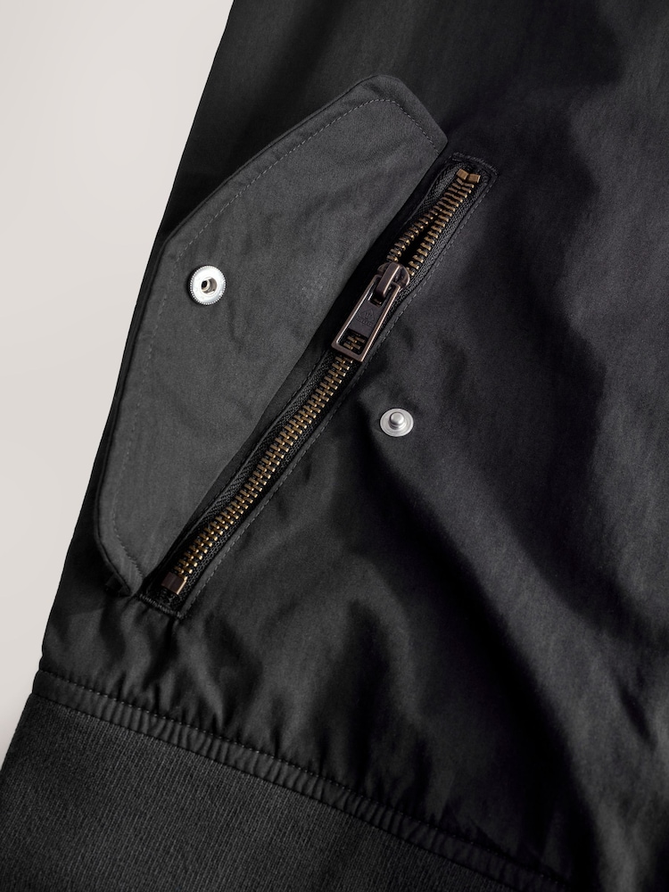 Black Bomber Jacket - Image 4 of 4