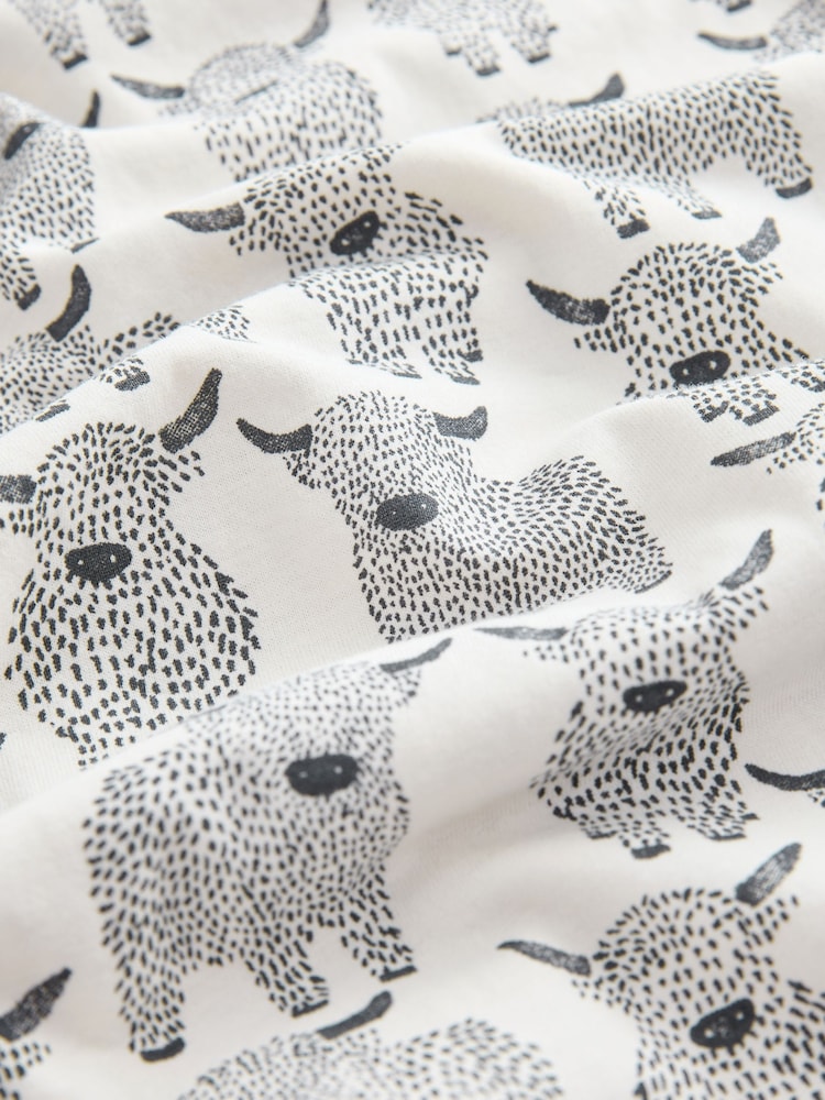 Charcoal Hamish the Highland Cow Short Sleeve Pyjamas - Image 11 of 11 Charcoal Hamish the Highland Cow Short Sleeve Pyjamas - Image 11 of 11