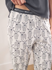Charcoal Hamish the Highland Cow 100% Cotton Short Sleeve Pyjamas - Image 5 of 10
